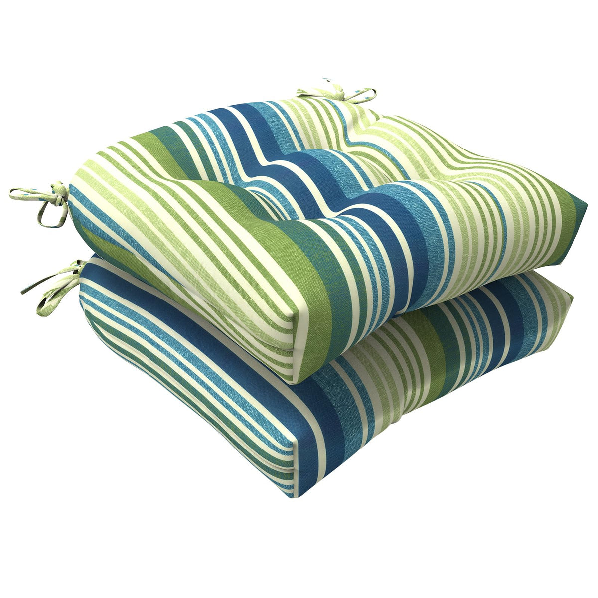 Lvtxiii Outdoor U-Shaped Wicker Seat Cushion, Decorative Tufted Chair Pads Round Back Seat Cushion Set For Patio Garden Home Off