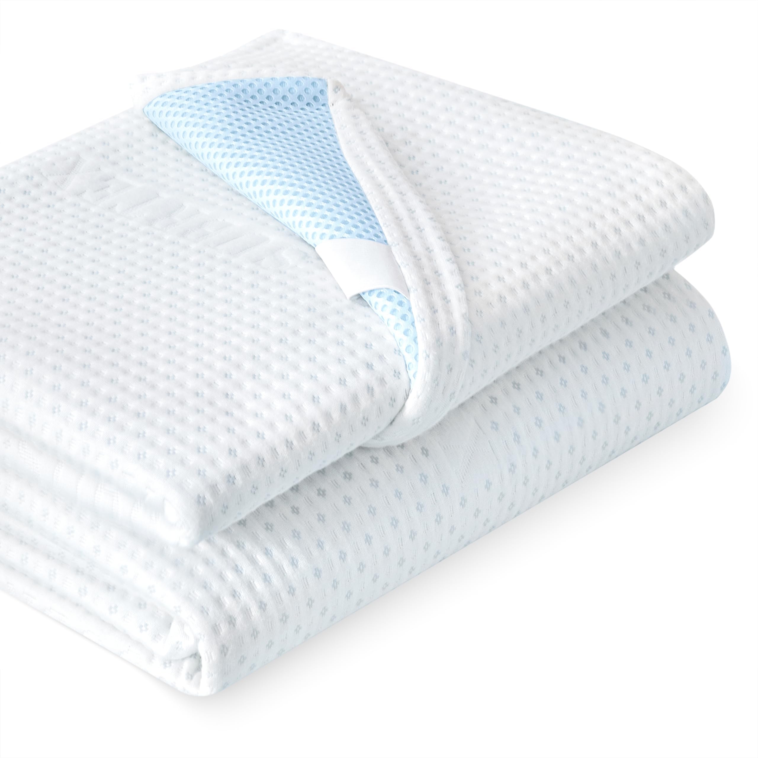 Subrtex 3 Inch Mattress Topper Cover (Only Cover) Mattress Topper Protector Bedding Rayon Made From Bamboo Removable Mattress En