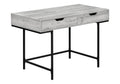 Monarch Specialties I 7553 Computer Desk, Home Office, Laptop, Storage Drawers, 48 L, Work, Metal, Laminate, Grey, Black, Contem