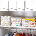 Yieach Acrylic Shelf Divider For Closet Organization - Clear Dividers For Wood Shelves, Purse And Sweater Organizer,Ideal For Ca