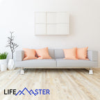 Lifemaster 16Pcs Adjustable Bed Risers - 3.5 Inch Heavy Duty Furniture Lifts For Sofa, Couch - Creates Under Bed Storage, Sup Po