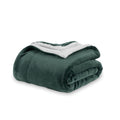 Berkshire Blanket-Sherpa Fleece Blanket, Warm And Soft Loftmink Reversible Blanket For Bed, Sofa And Travel, Smoke Pine, 90 In X