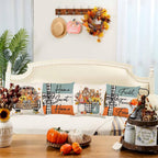 Onfaon Fall Decorations For Home, Fall Pillow Covers 18X18 Set Of 4, Thanksgiving Decorations Autumn Cushion Case For Couch(Fall