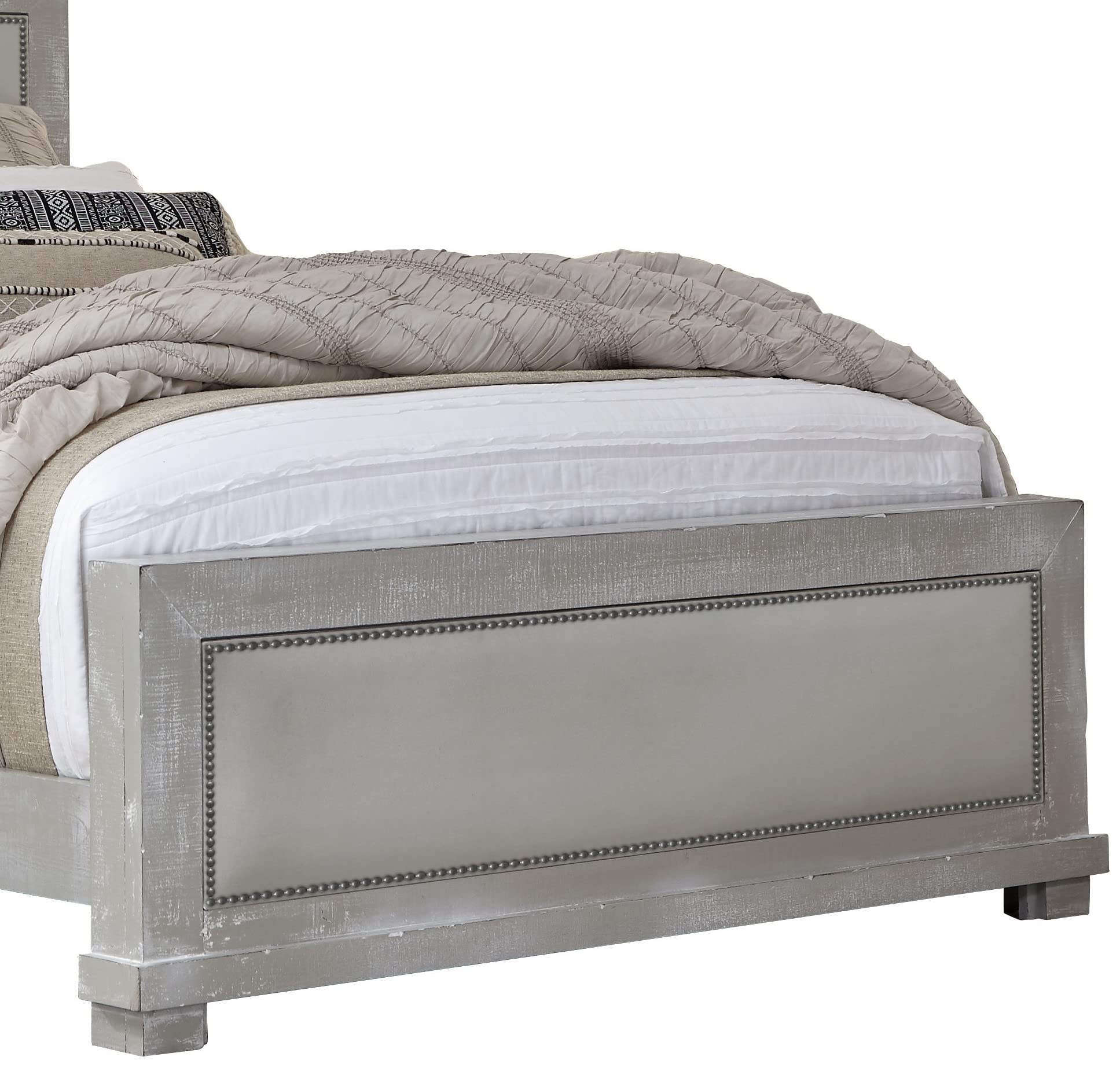 Progressive Furniture Willow Queen Upholstered Bed In Gray Chalk