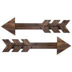 Dahey Rustic Wooden Arrow Wall Decor Farmhouse, 15' Wood Arrows Sign Wall Hanging Art Christmas Decoration for Home or Wedding,