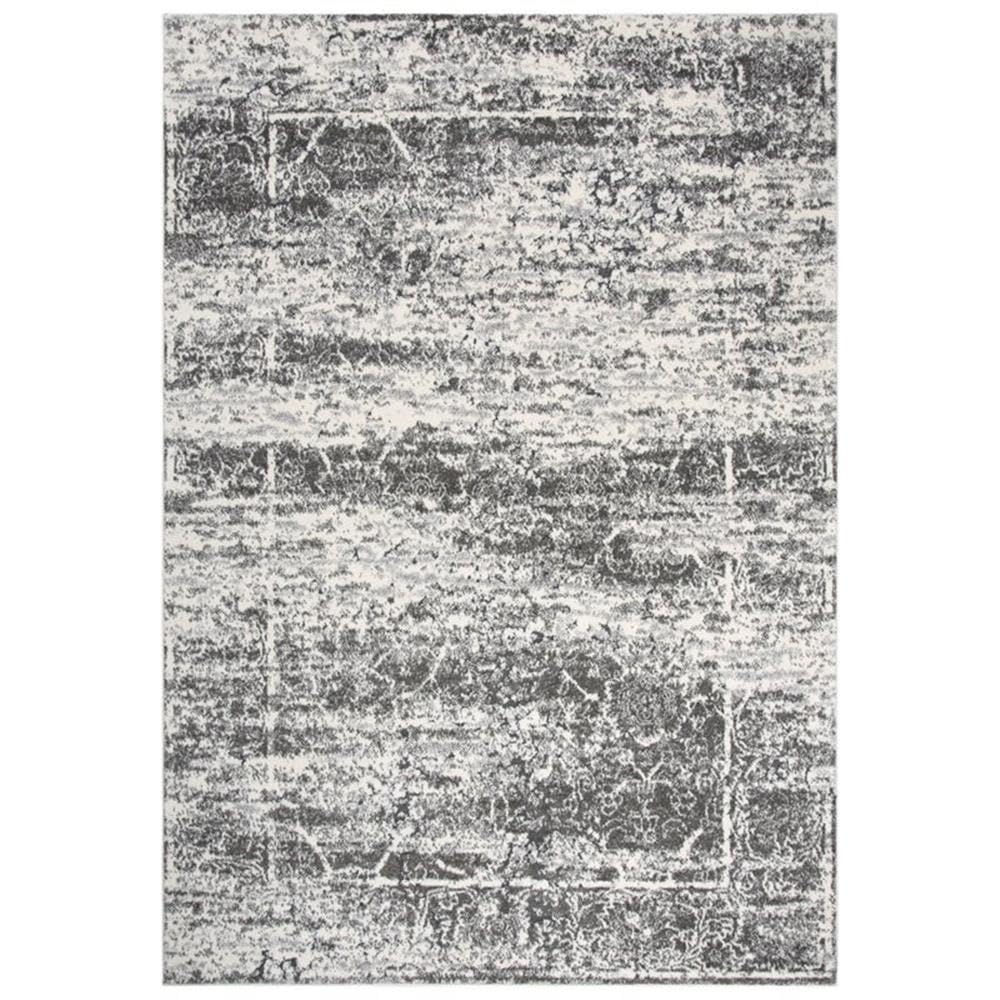 Rizzy Home Alora Decor Venice 7'10"X9'10" Ivory/Silver/Taupe Power-Loomed Area Rug
