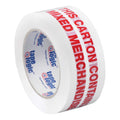 Tape Logic 2 Inch X 110 Yards Pre-Printed Packing Tape,Mixed Merchandise, 2.2 Mil Thick, Red/White, 6 Pack, For Packaging, Shipp
