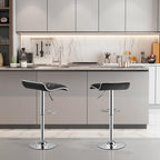 Vecelo Adjustable Bar Stools Set Of 2, Bar Height Stools For Kitchen Counter