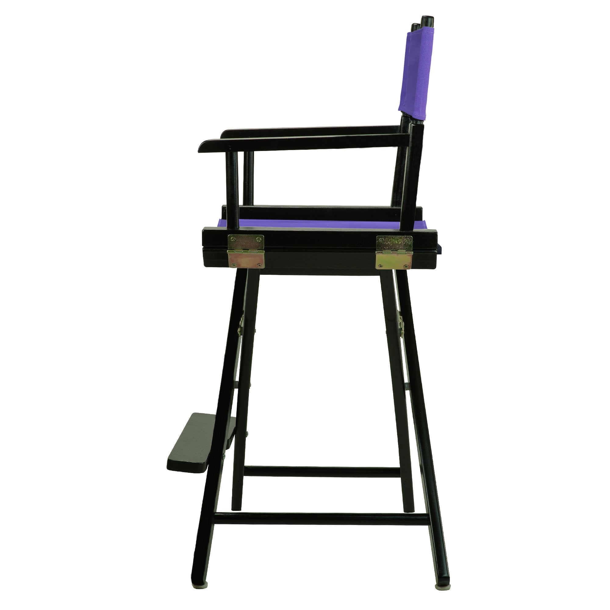Casual Home 220-02/021-41 Director Chair 24&quot; - Counter Height Blackframe/Purple Canvas