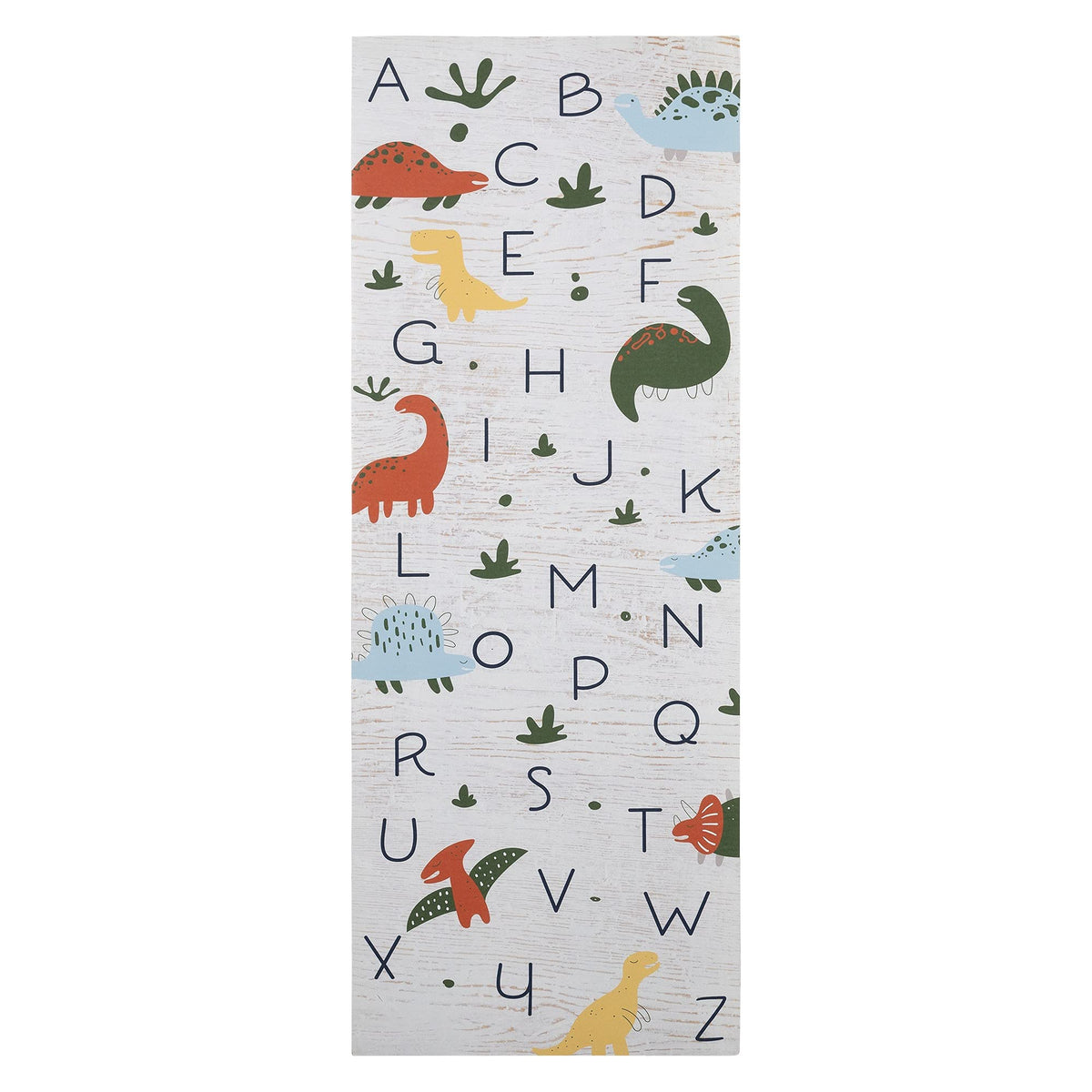 HomeRoots Multi 100% MDF Dinosaur ABCs Playful Wall Art