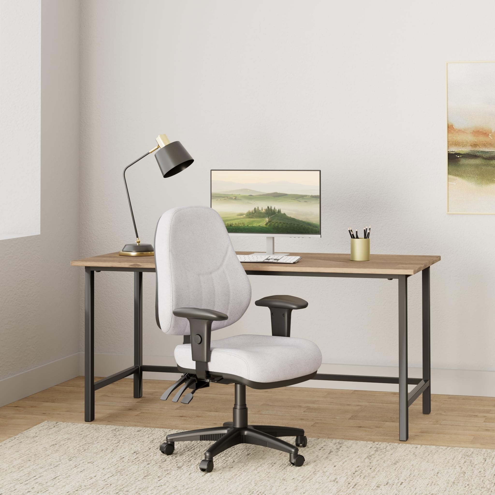 Lorell Baily High-Back Multi-Task Chair, Gray