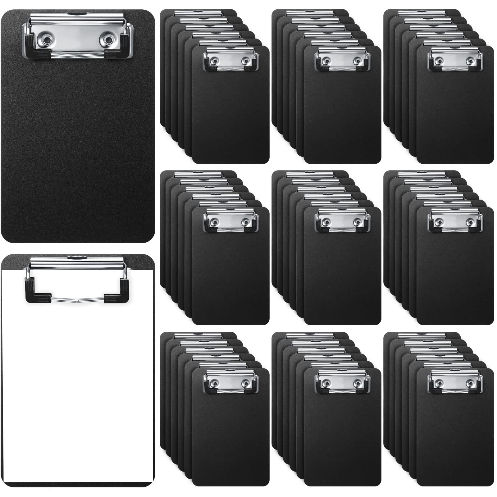 60 Pack Mini Clipboards 4 X 6 Inch Memo Small Clipboards Plastic Check Presenters For Restaurants Pocket Cute Clipboard With Pro