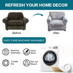 Krfoonn 2 Piece Chair Covers Printed Sofa Covers Couch Covers Washable Armchair Sofa Couch Slipcover Furniture Protector With El