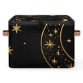 ADECORIVY Mystery Moon Witchy Gothic Foldable Storage Bin with Lid Zipper