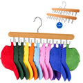 Hanger for Closet Organizer, 2 Pack Wooden Tank Top Hangers with 40 Hooks