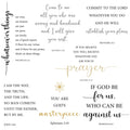 BBTO Bible Verse Wall Stickers Inspirational Quote Wall Decals Religious Motivational Scripture Sticker Peel and Stick for Bedro