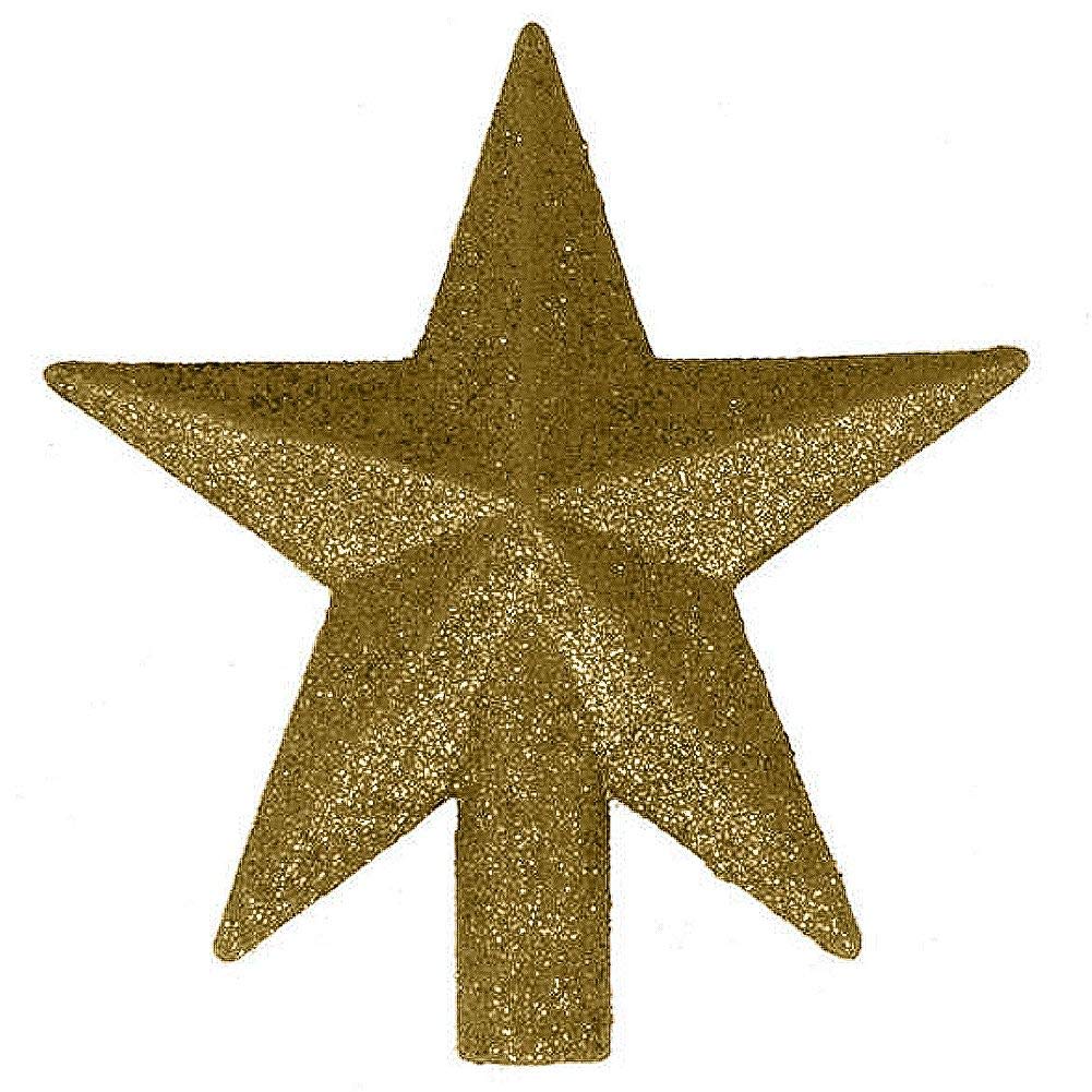 4 Petite Treasures Gold Glittered Mini Star Christmas Tree Topper - Unlit