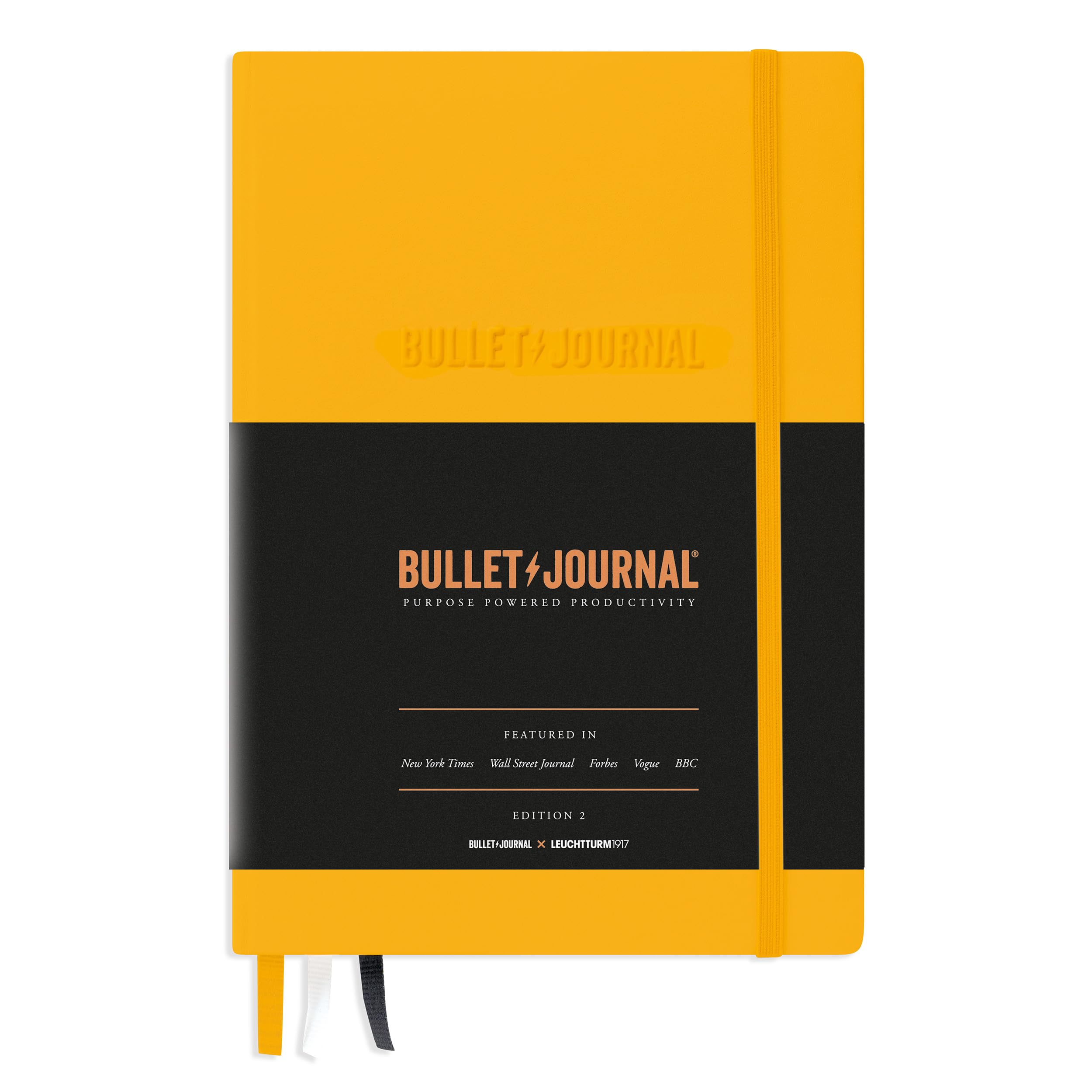 Leuchtturm1917 The Official Bullet Journal Edition 2 - Notebook Built For Bujo, Medium A5 204 Pages Of 120Gsm Paper, With Bujo P