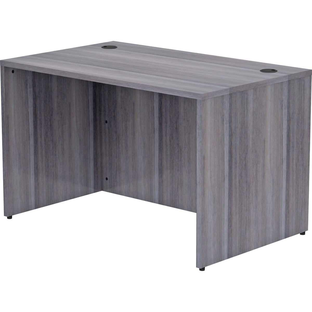 Lorell, LLR69548, Weathered Charcoal Laminate Desking Desk Shell, 1 Each