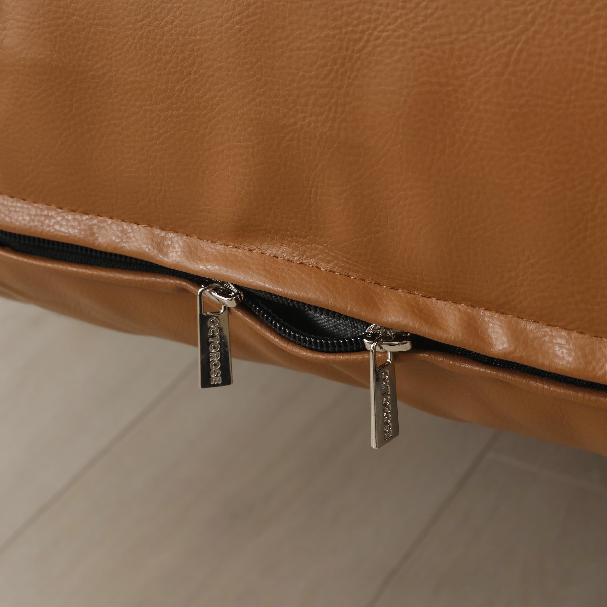 Octorose 3 Side Zipper Twin Size Waterproof Pet Friendly Faux Leather Futon Cover/Sofa Day Bed Mattress Slipcover/Couch Protecto