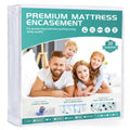 Winkaura Twin Waterproof Mattress Protector 6-10'' Deep Zippered Mattress Encasement Cover With Breathable Premium Terry Top Fab