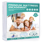 Winkaura Twin Waterproof Mattress Protector 6-10'' Deep Zippered Mattress Encasement Cover With Breathable Premium Terry Top Fab