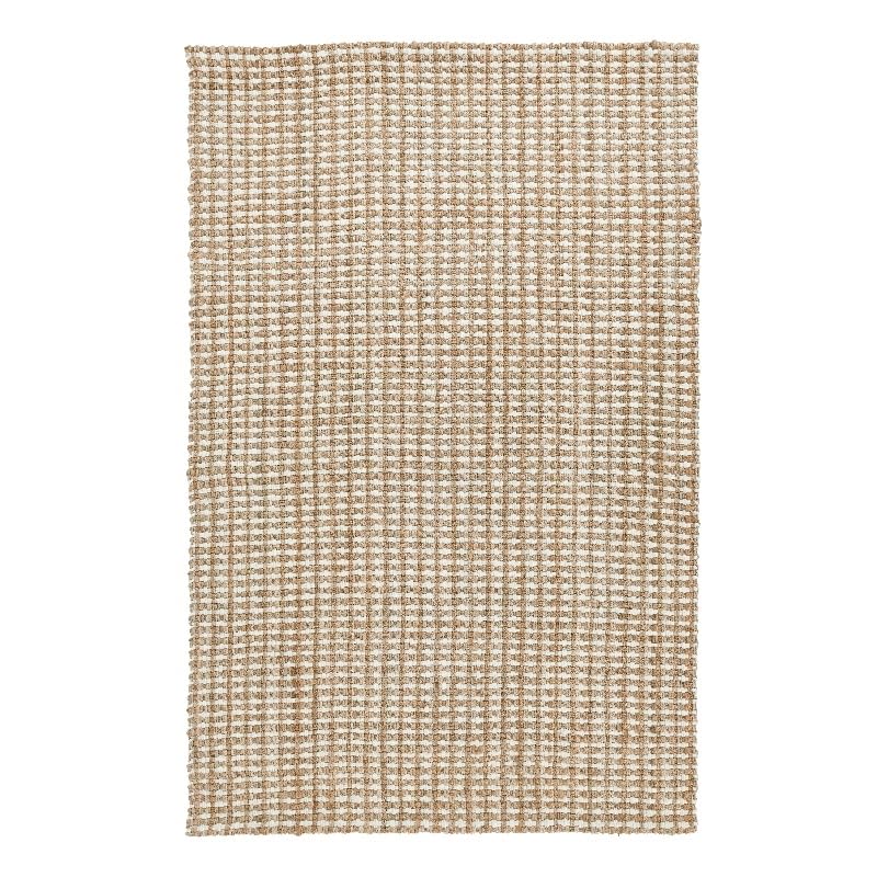 Kosas Home Evora 108 x 144 Basket Weave Jute & Wool Area Rug in Natural/Ivory