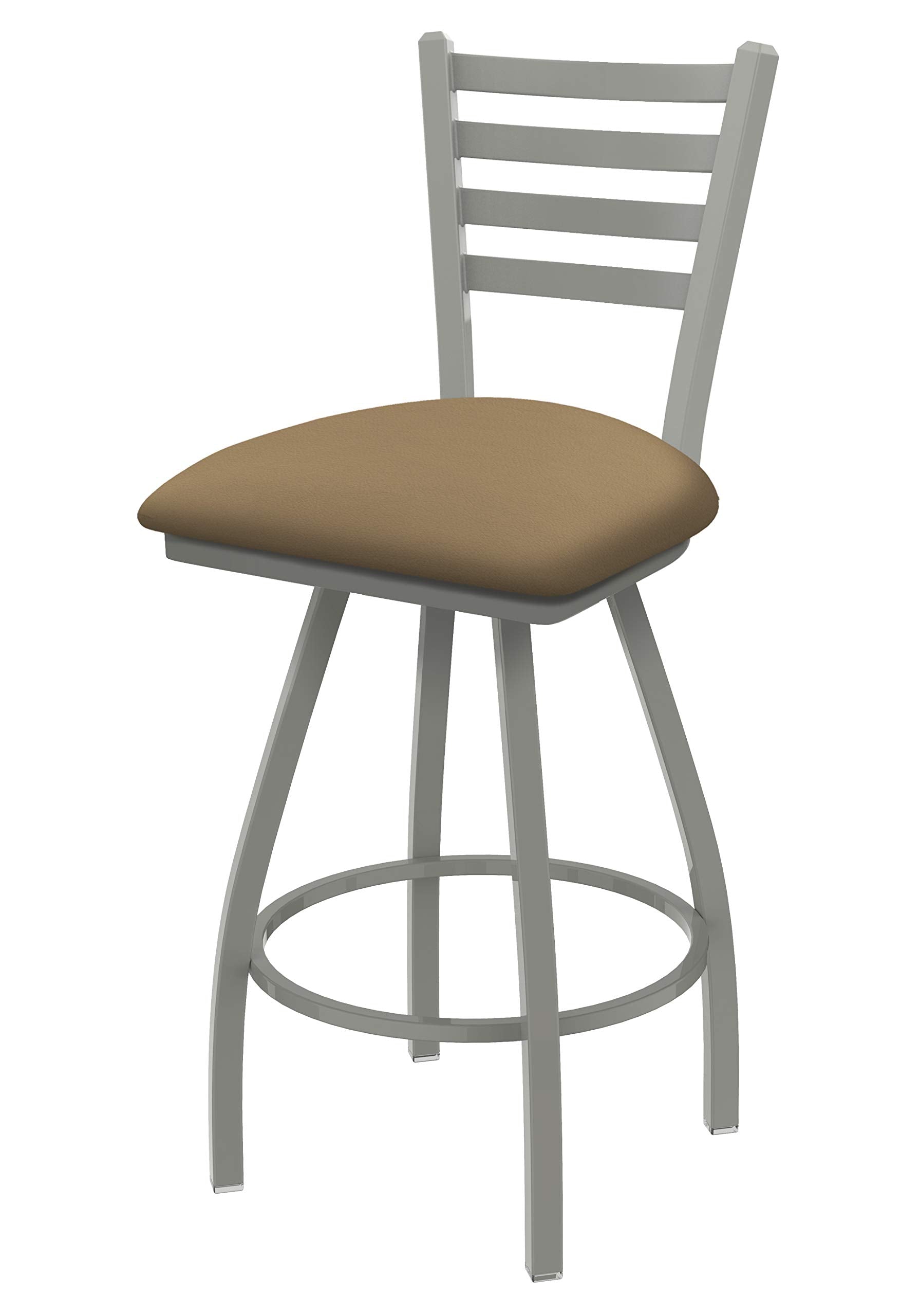 XL 410 Jackie 36 Swivel Extra Tall Bar Stool with Anodized Nickel Finish and Canter Sand Seat