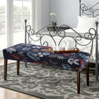 Fuloon Stretch Dining Bench Cover, Anti-Dust Removable Bench Slipcover Washable Print Bench Seat Protector Cover For Living Room