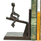 Danya B. Zi13023 See-Saw Metal Bookend Set. Iron Metal Art For Home And Office Decor - Decorative Bookends For Shelves. Perfect