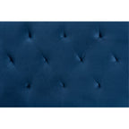 Baxton Studio Felix Modern and Contemporary Navy Blue Velvet Fabric Upholstered King Size Headboard