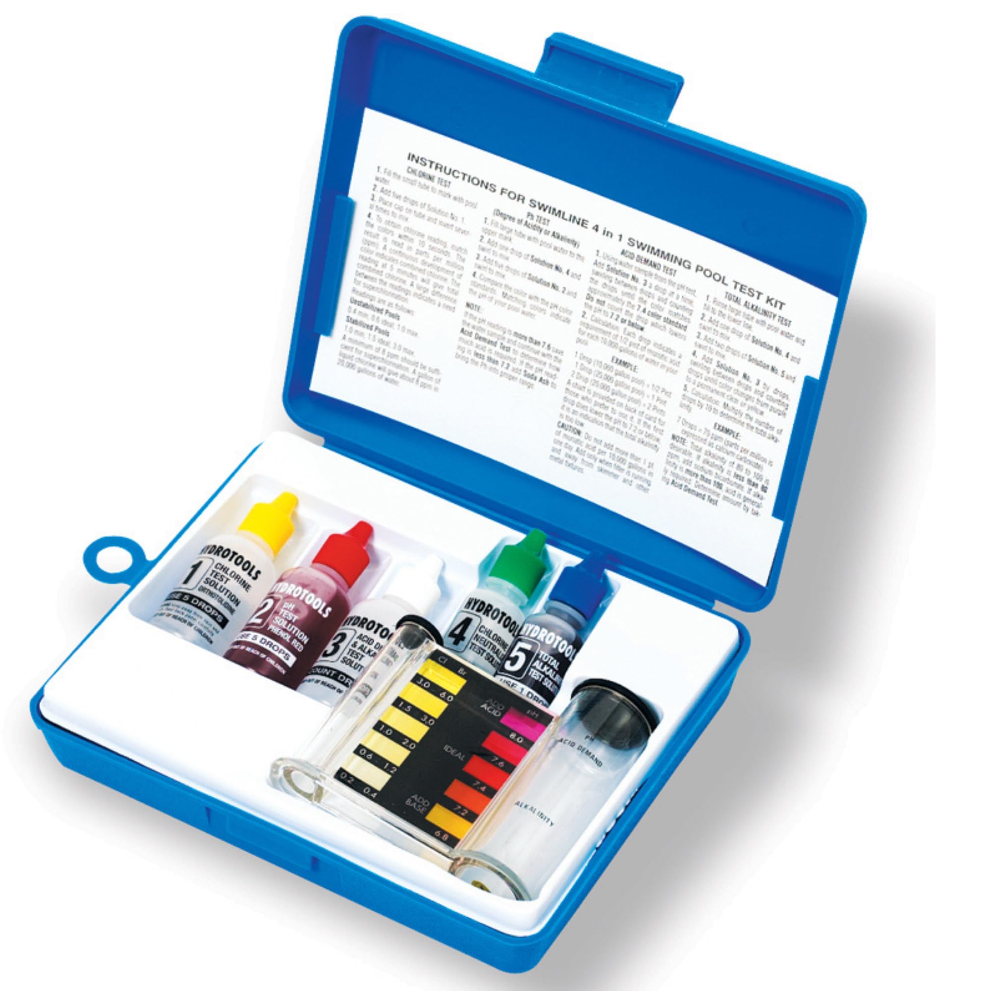 Hydrotools By Swimline Four-In-One Pool Water Test Kit