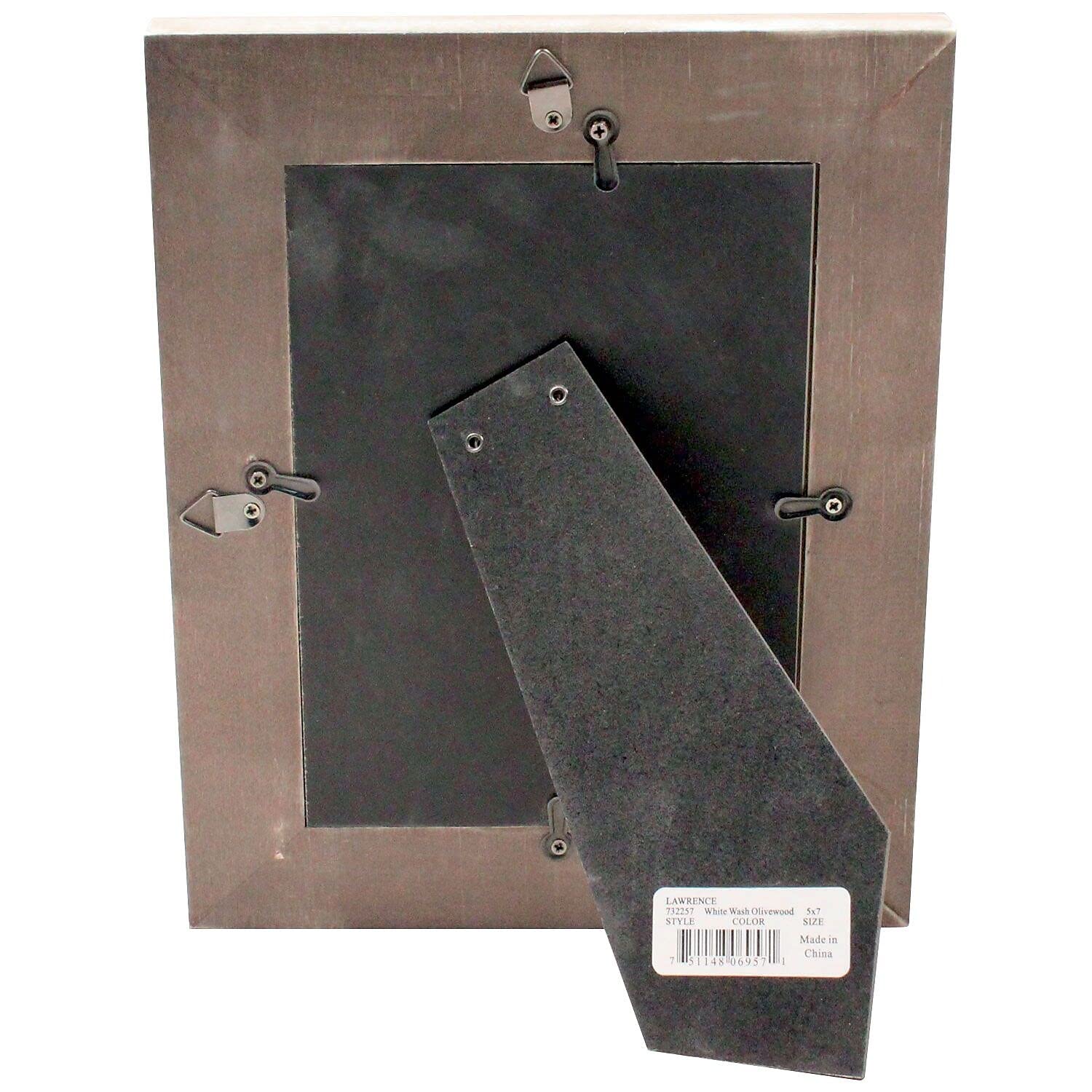 Lawrence 732257 5X7 Washed Gray Picture Frame