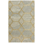 Rizzy Home Alora Decor Honey 5'X7'6" Geometric Beige/Ivory Hand-Tufted Area Rug