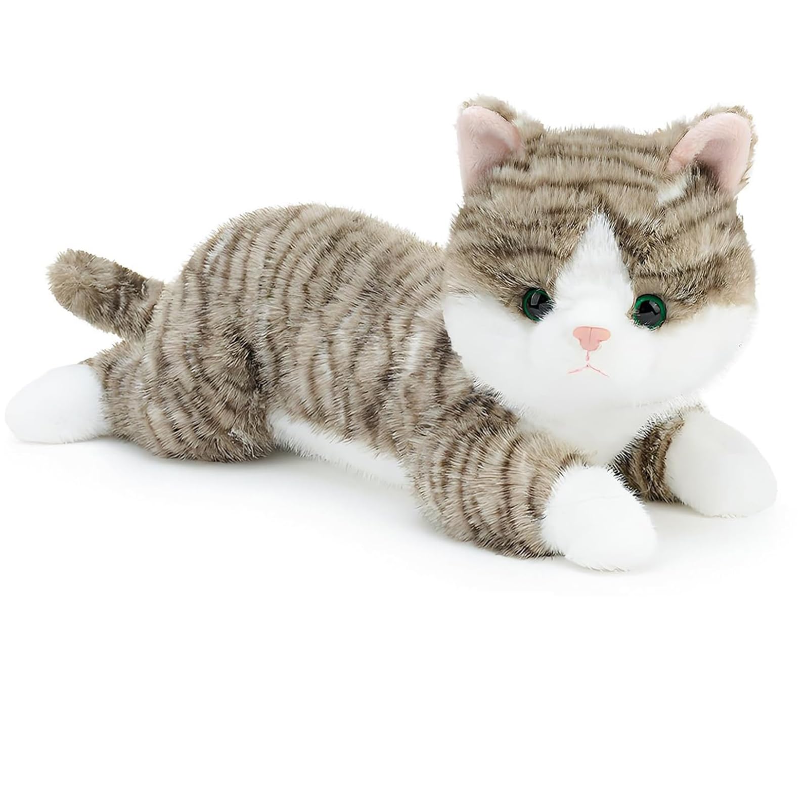 19 Inch 3 Lbs Cat Weighted Stuffed Animals, Realistic Weighted Cat Stuffed Animal, Sensory Comfort Plush Throw Pillow, Soft Kawa