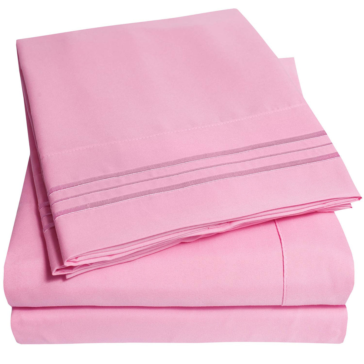 1500 Supreme Collection California King Sheet Sets Pink - Luxury Hotel Bed Sheets And Pillowcase Set For California King Mattres