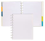 Talia Discbound Notebooks, Planner, Customizable, (White, Midsize (7.5In X 9.75In))