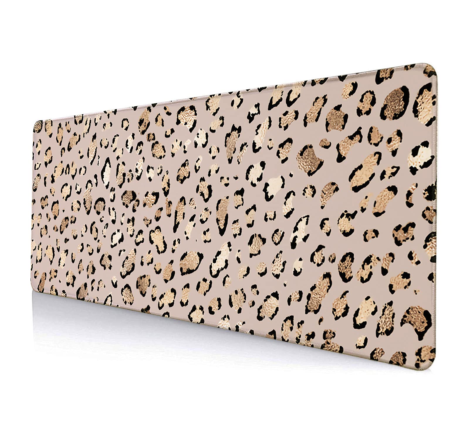 Huocairen Large Gaming Mouse Pad, Desk Pad, Computer Keyboard Mouse Mat Non-Slip Mousepad Rubber Base And Stitched Edges For Gam