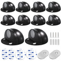 Magnetic Door Stoppers(10 Pack), No Drill Door Stops Magnetic Floor Mount Door Stopper, Self Adhesive, Stainless Steel Magnet Do