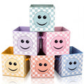 Bokon 6 Pcs 11 Smile Face Classroom Storage Bins Pastel Classroom Decor