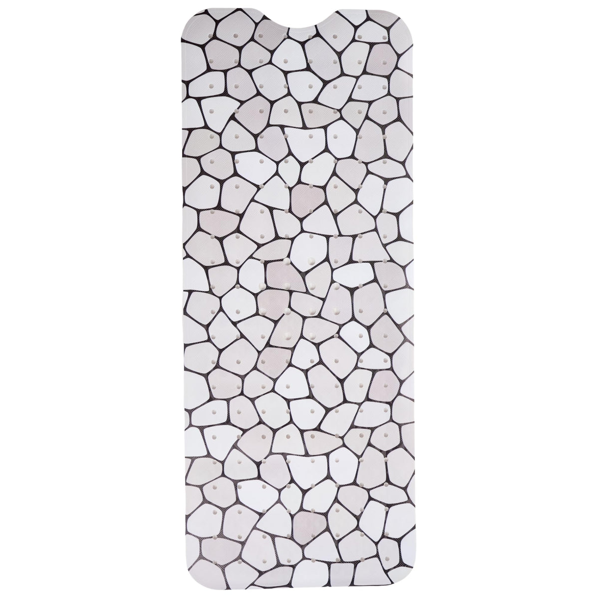 ENKOSI Non-Slip Bath Mat and Shower Mat 40x16 Extra Long, Pebble
