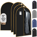Your Bags Travel Garment Bag, Suit Bag, 40 x 24, Black/Gold (Pack of 3)