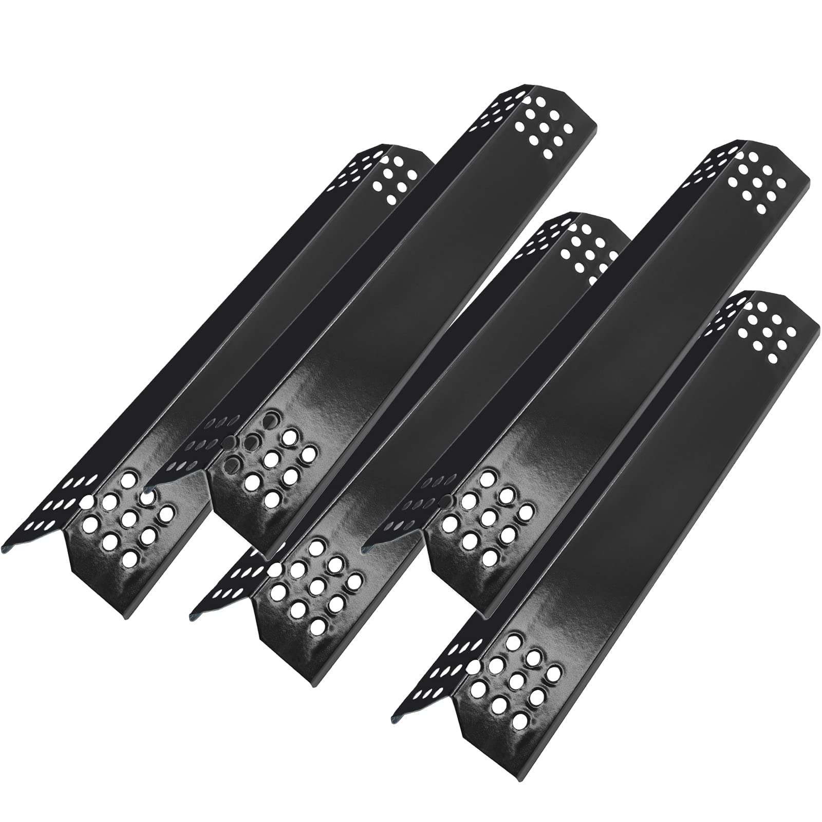 Set Of 5 Flame Tamers For Nexgrill 720-0896, 720-0882A, 720-0896B, 720-0783E Grill Replacement Parts, Heat Plate Shields Replace