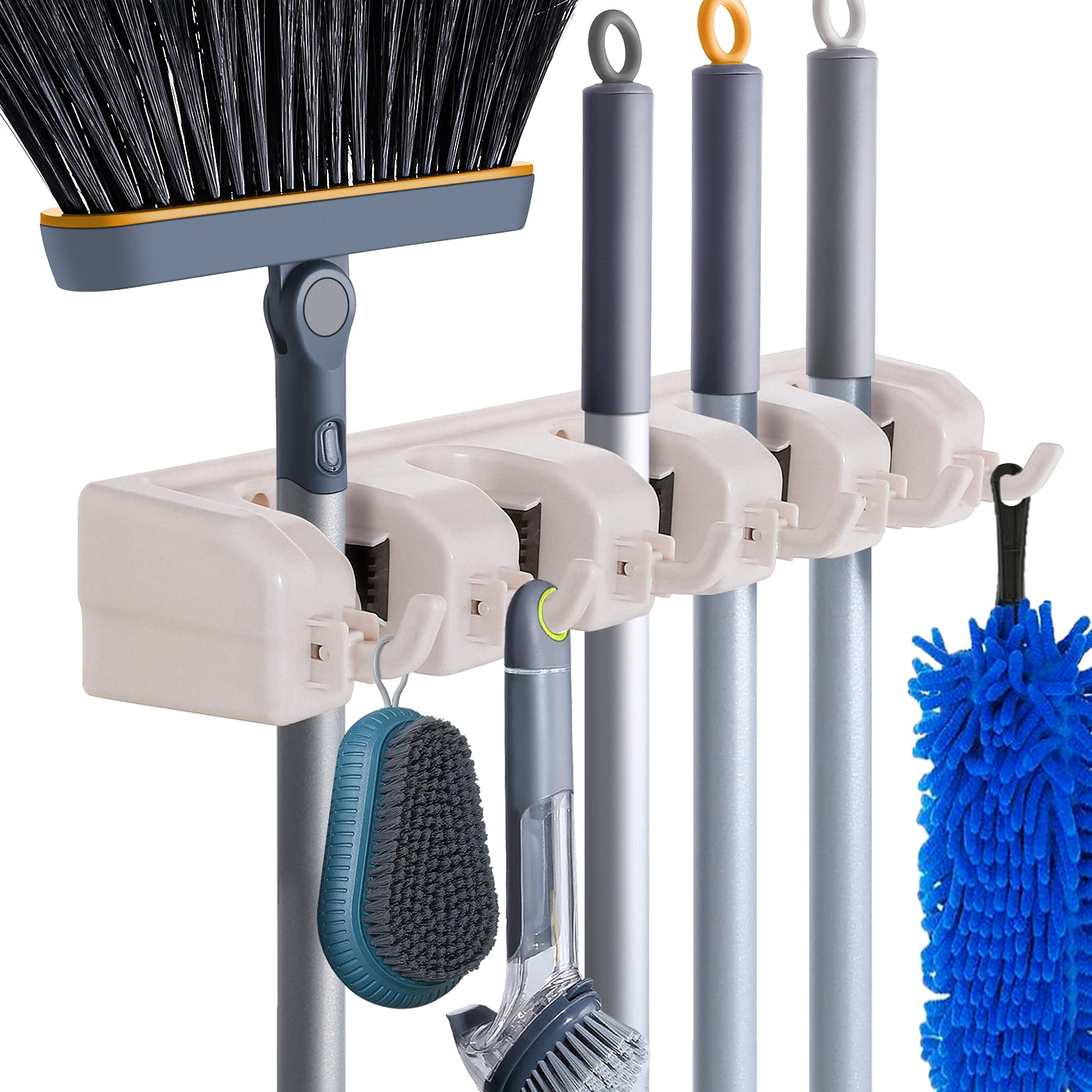 Hyrixdirect Wall Mount Broom Mop Holder Hanger Garden Tool Organizers Rack Garage Laundry Room Organizations And Storage With Ho