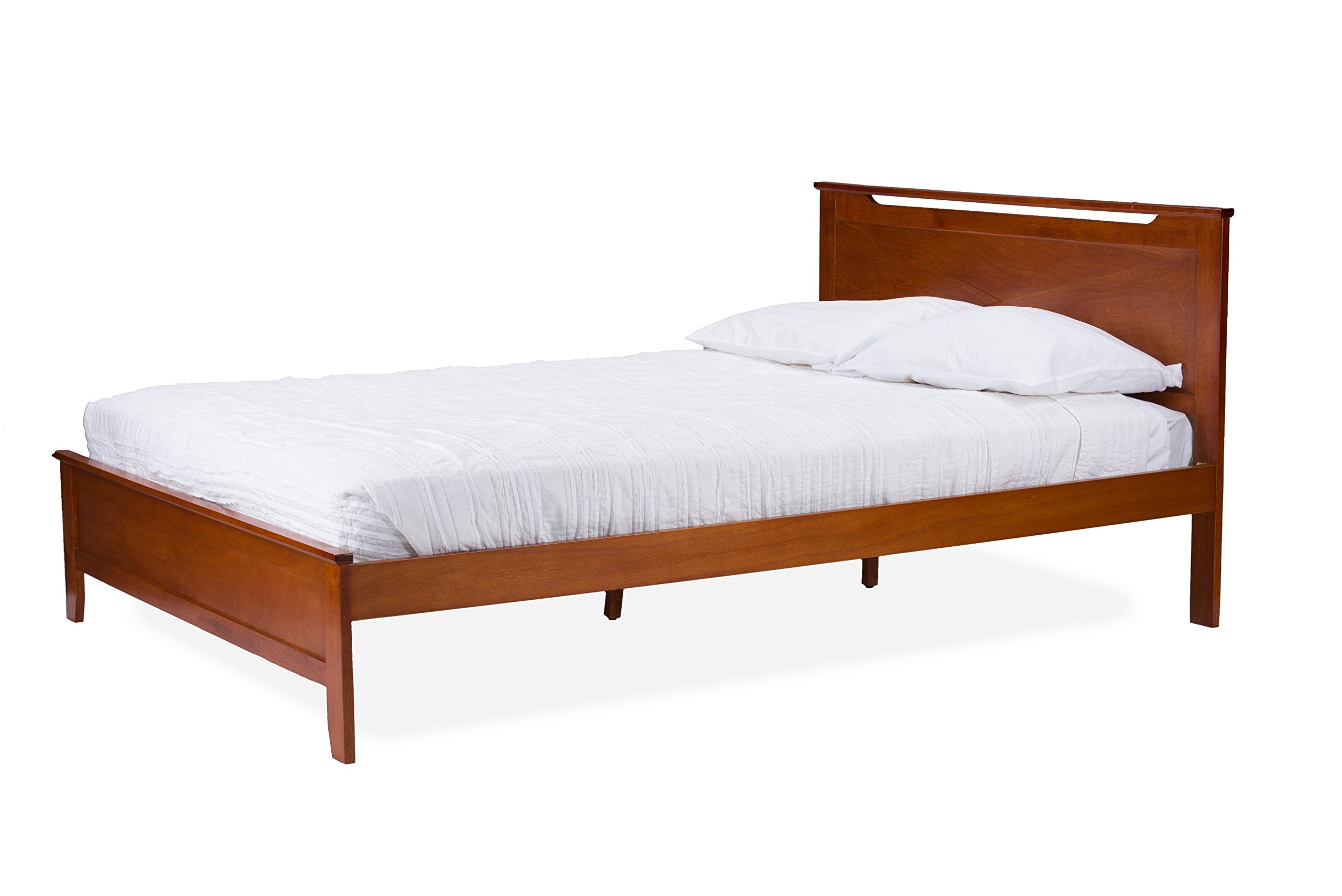 Baxton Studio Demitasse Brown Wood Contemporary Bed, Twin