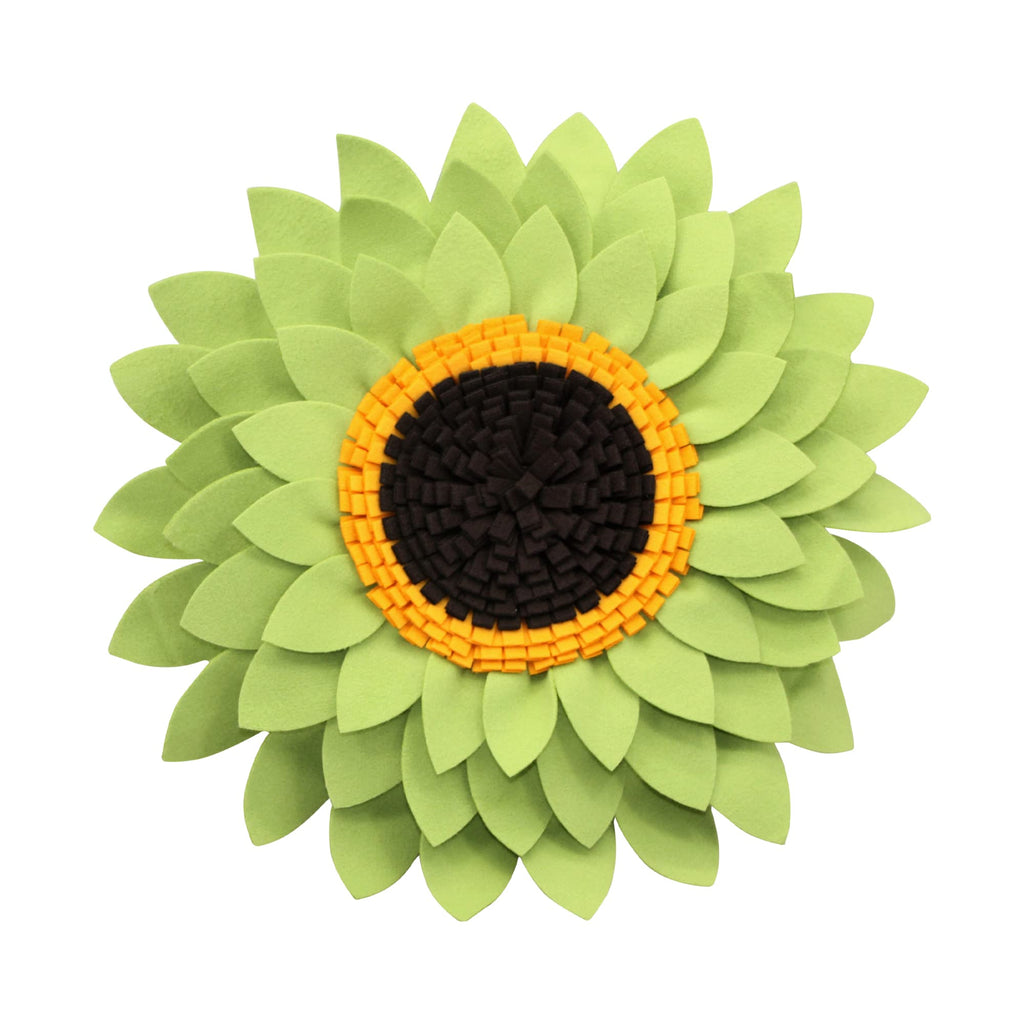 Flower Pillow - Sunflower Decorative Throw Pillows - 3D Flower Daisy Round Throw Pillow - Sunflower Accent Round Pillow - Flower