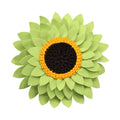 Flower Pillow - Sunflower Decorative Throw Pillows - 3D Flower Daisy Round Throw Pillow - Sunflower Accent Round Pillow - Flower