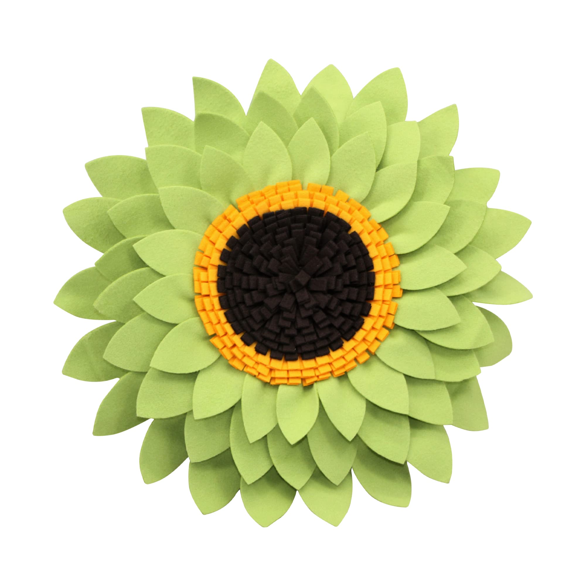 Flower Pillow - Sunflower Decorative Throw Pillows - 3D Flower Daisy Round Throw Pillow - Sunflower Accent Round Pillow - Flower
