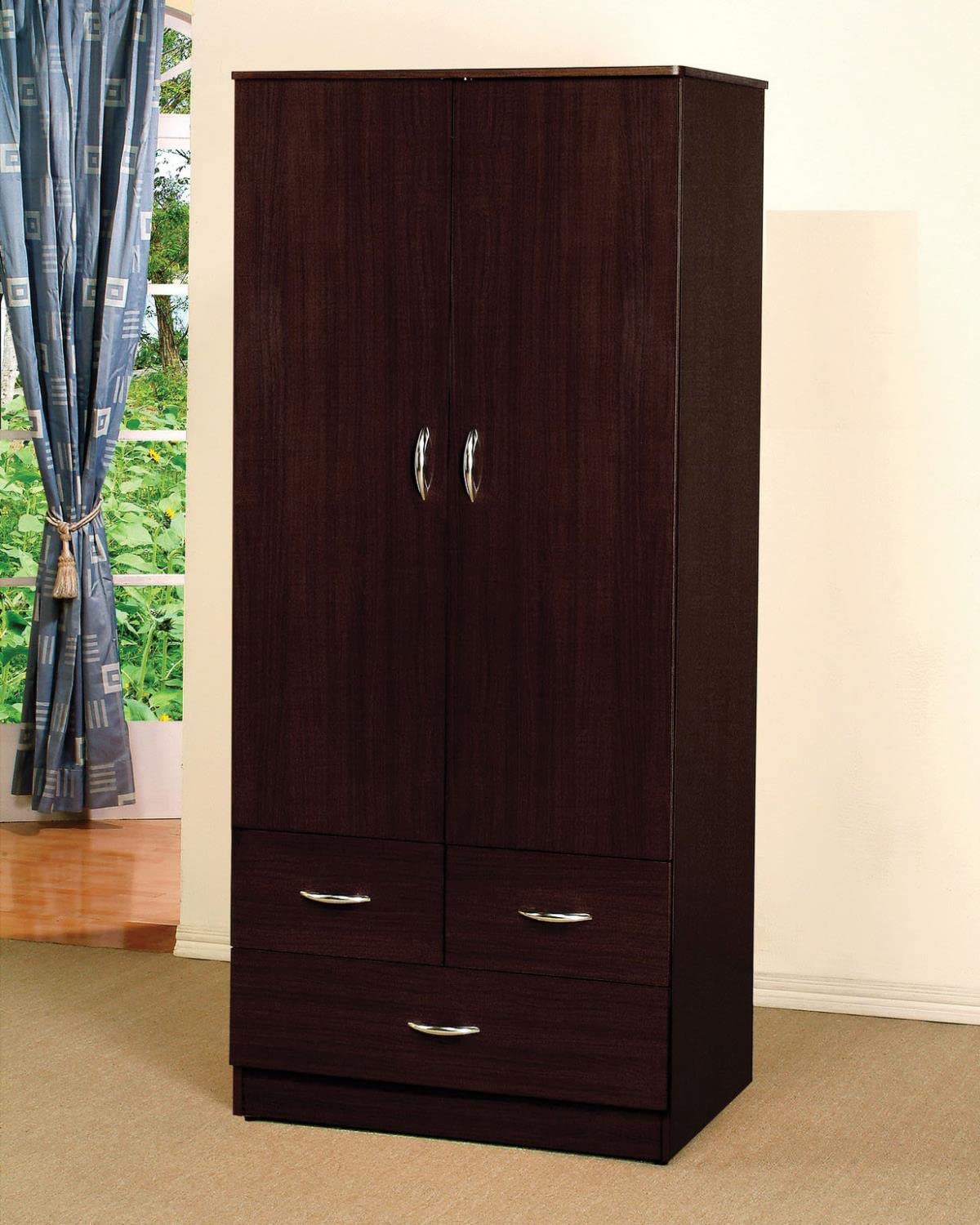 Acme Yorktown Wardrobe In Espresso