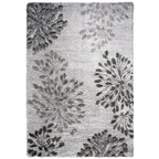Rizzy Home Alora Decor Midnight 5'3" X 7'3" Floral Gray/Charcoal/Dk. Gray Area Rug
